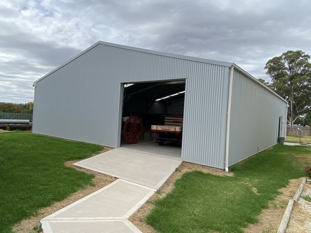 external view of shed mar 18 2025 - western side