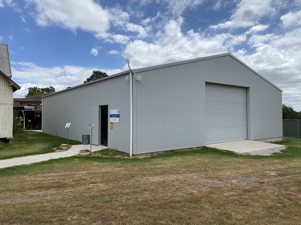 external view of shed mar 2025 -eastern side
